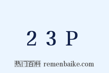 23P是什么意思的图片